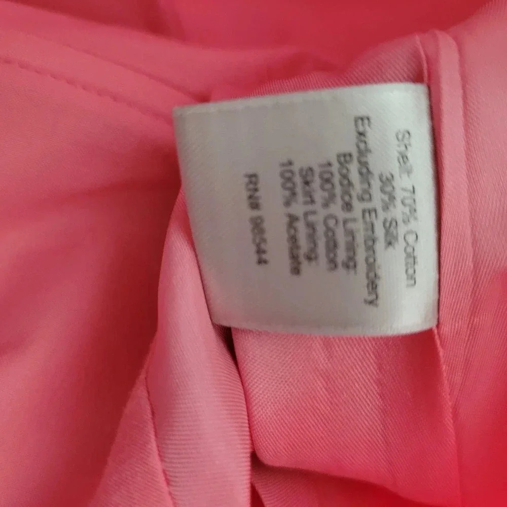 Anthropologie Beth Bowley Women's Mini Dress 4 Multicolor Silk Blend Embroidered - Picture 6 of 12